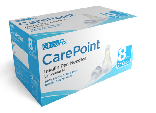 CarePoint Pen Needles 31g 8mm - Pack of 100